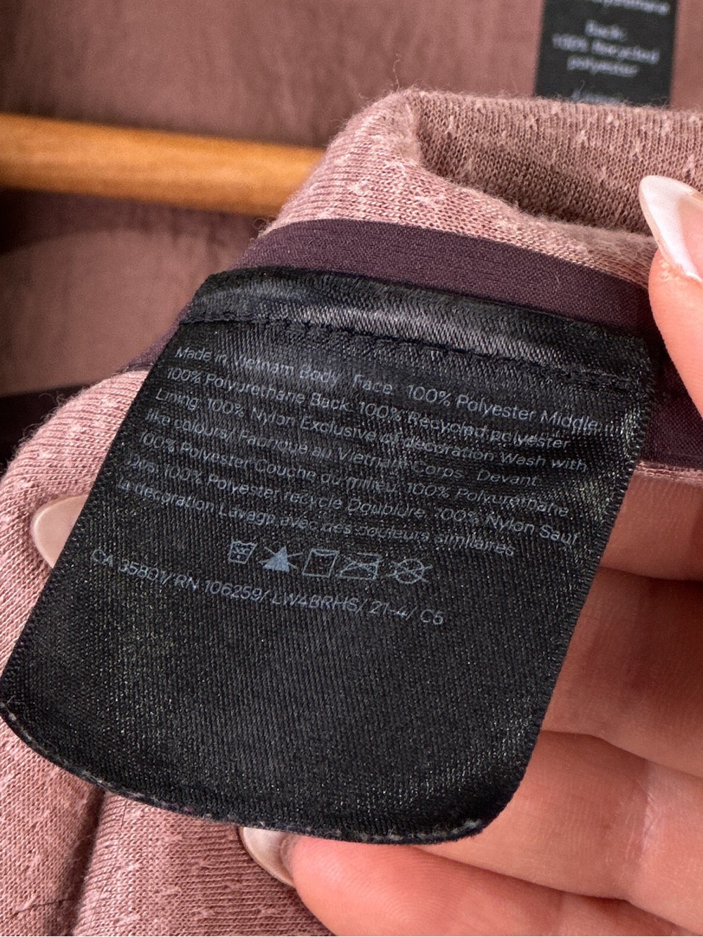 Lululemon Lab Sherpa Fleece Long Coat Snap Mauve Dusty Rose 10 - Picture 11 of 11